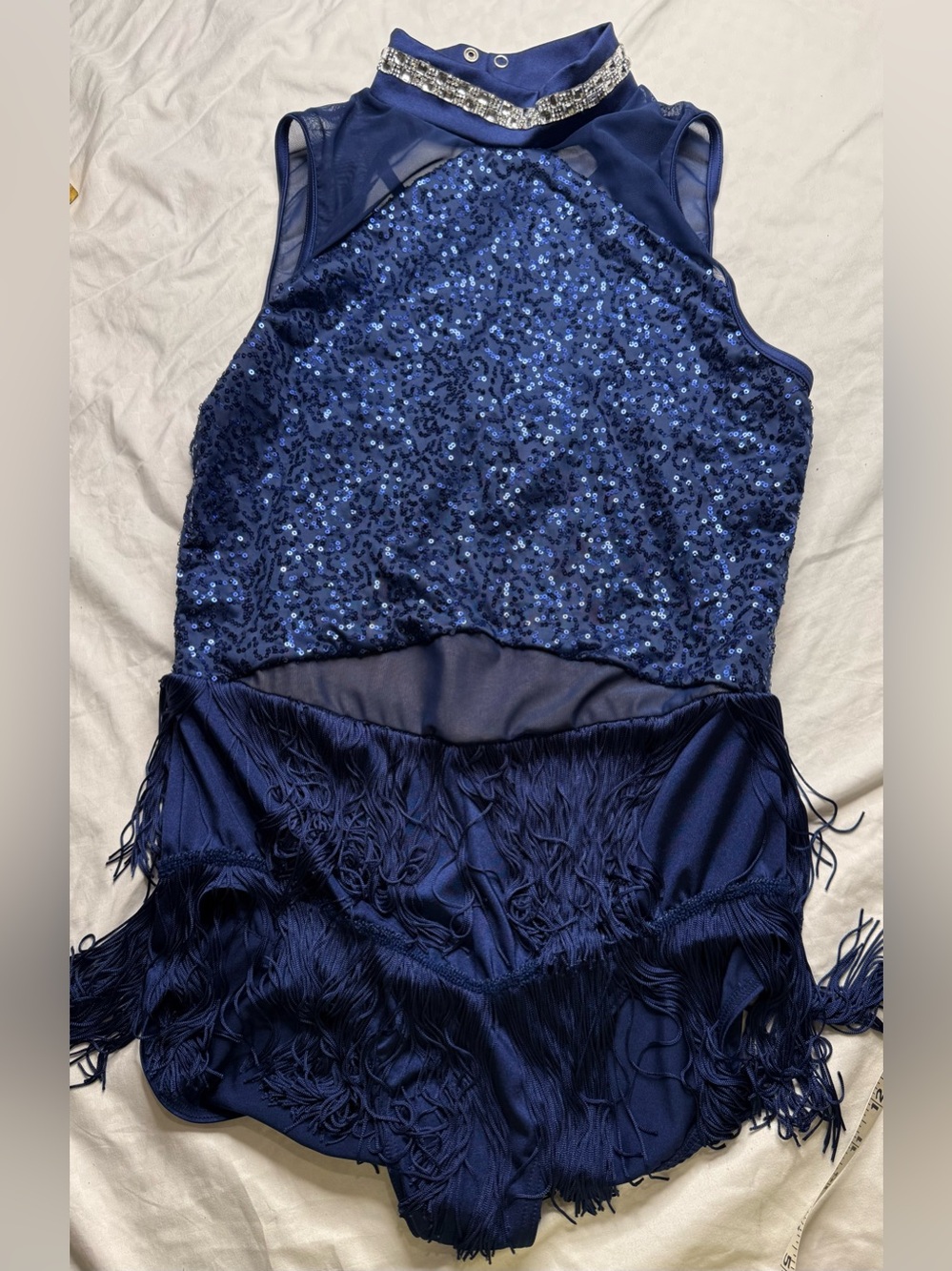 Weissman Adult XL Dance Costume Sparkly with Lots of Fringe